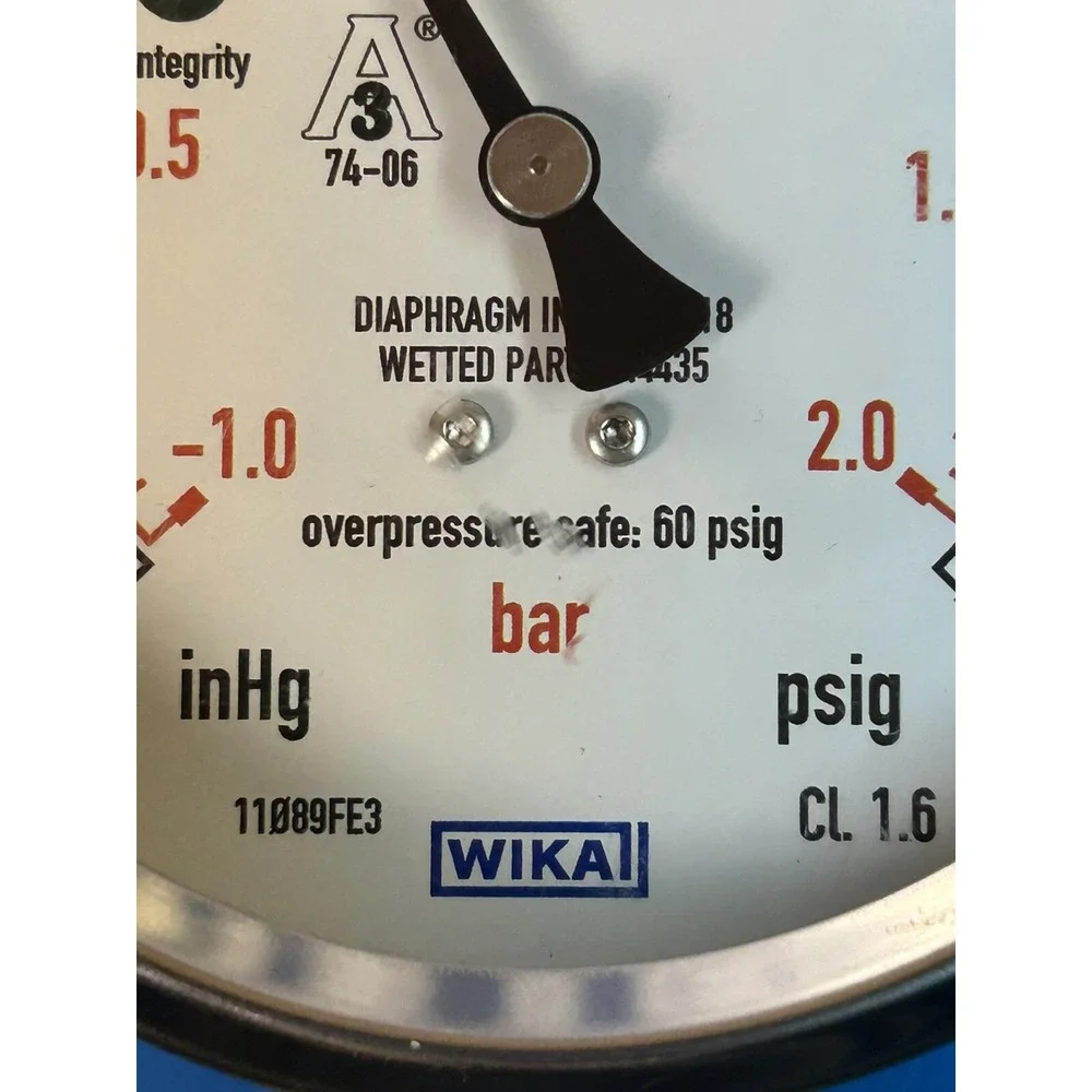 Wika En 837-3 -30/0/30 Pressure Gauge
